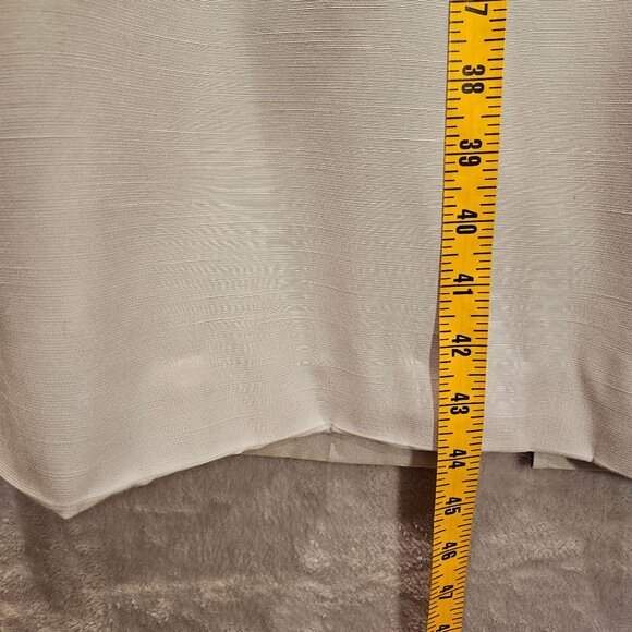 Dressbarn Womens 8 Formal light gray dress elegant brocade chiffon wedding Party - Picture 7 of 15